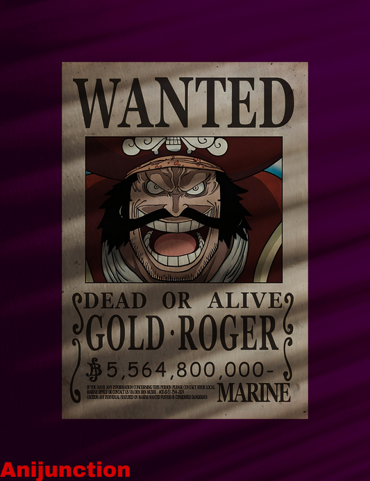 One Piece – Gol D. Roger “Wanted” Poster