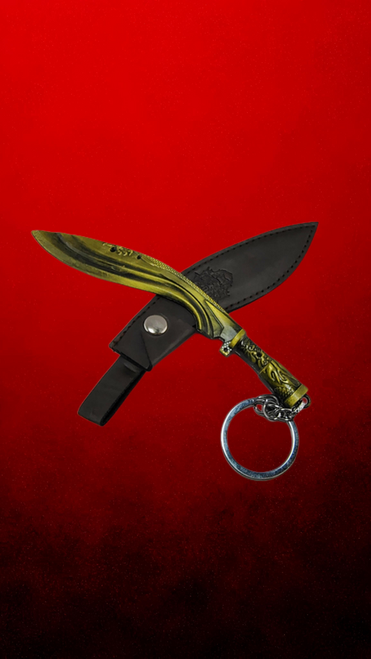 Imperium Bizz Metal Knife with Leather Cover