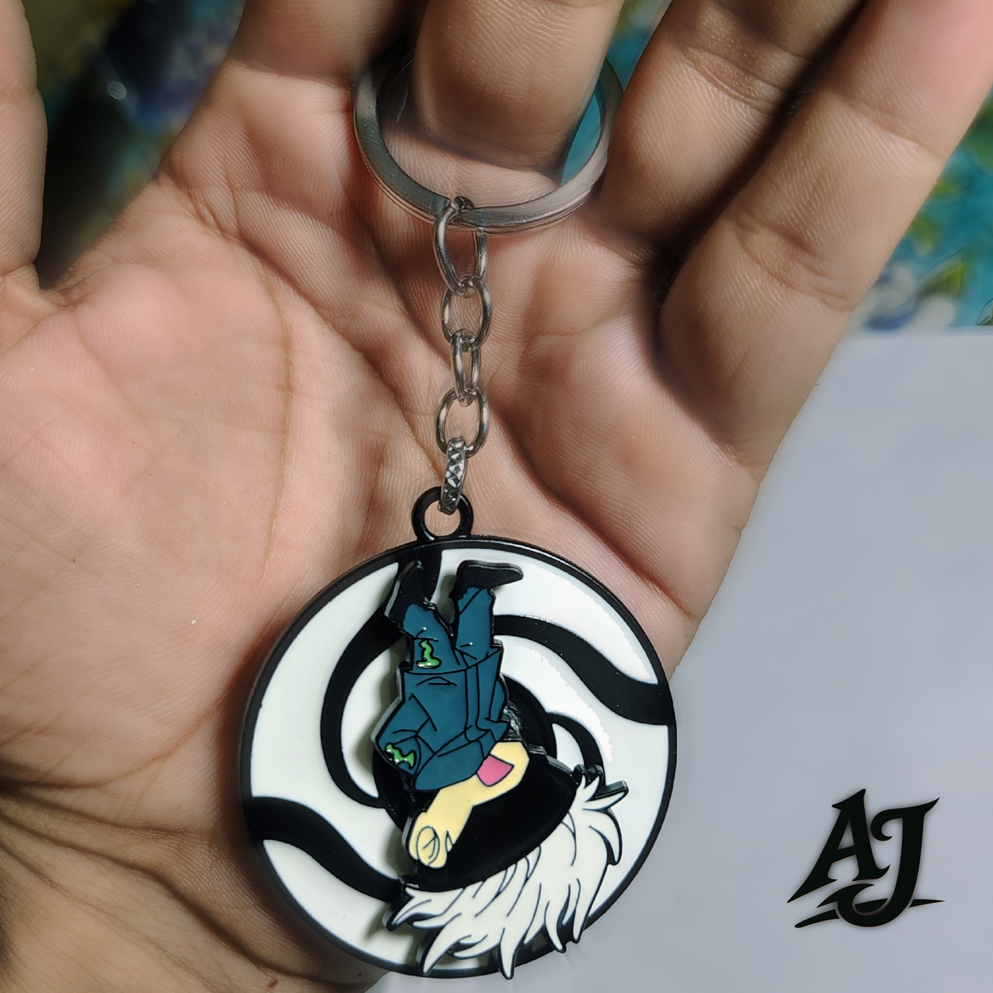 GOJO SATORU Rotating Keychain