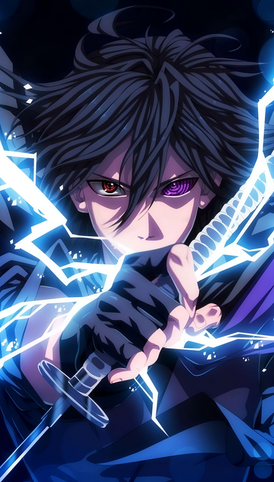 Naruto – Sasuke Uchiha “Sword & Lightning” Poster