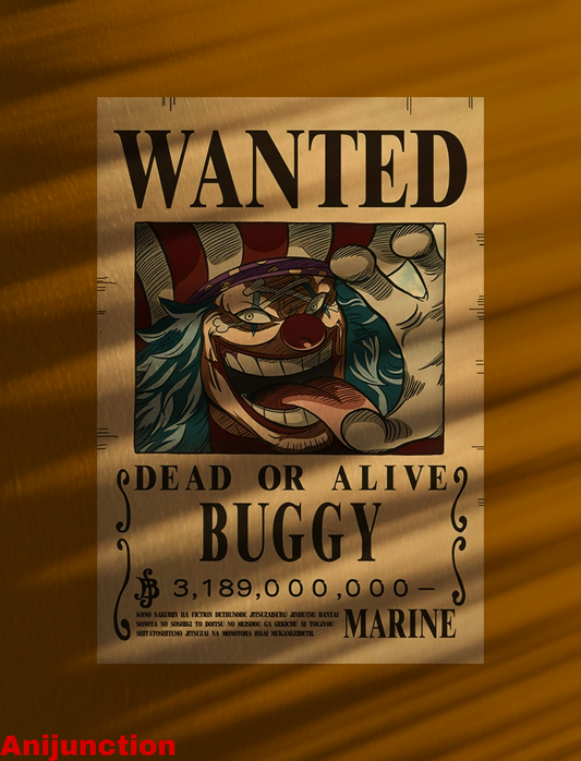 One Piece – Buggy the Clown “Wanted” Poster