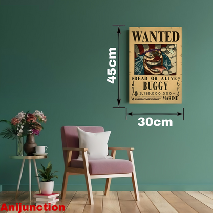 One Piece – Buggy the Clown “Wanted” Poster