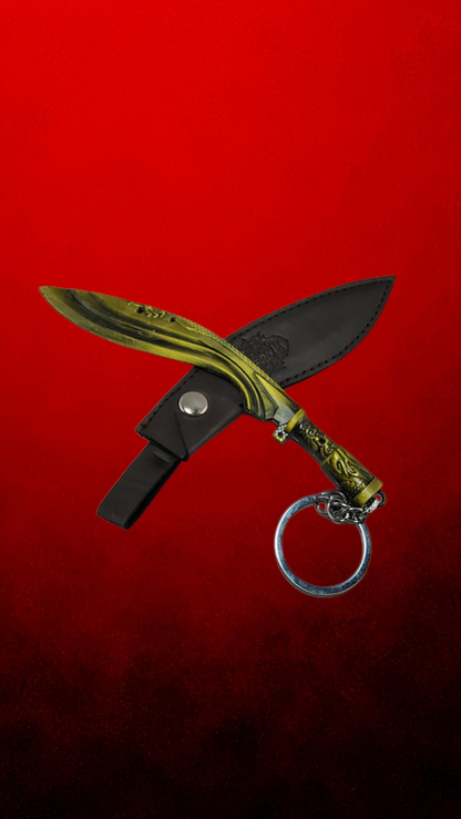 Imperium Bizz Metal Knife with Leather Cover