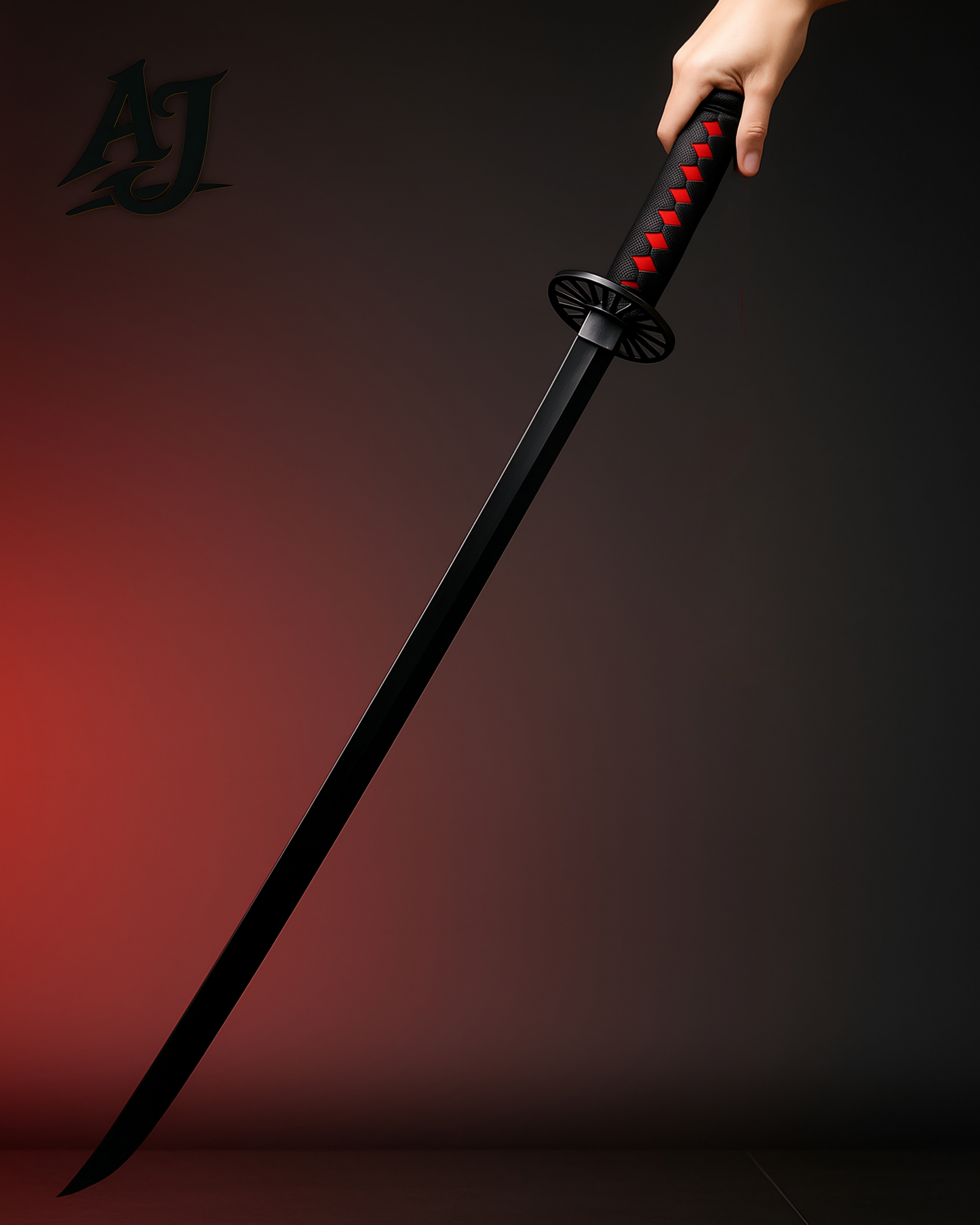 104cm Tanjiro Kamado~ Demon Slayer~ Black Wooden Katana