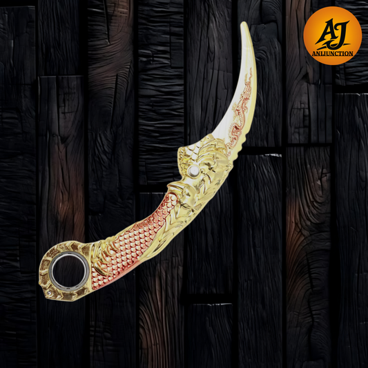 GOLD-COPPER DRAGON KARAMBIT