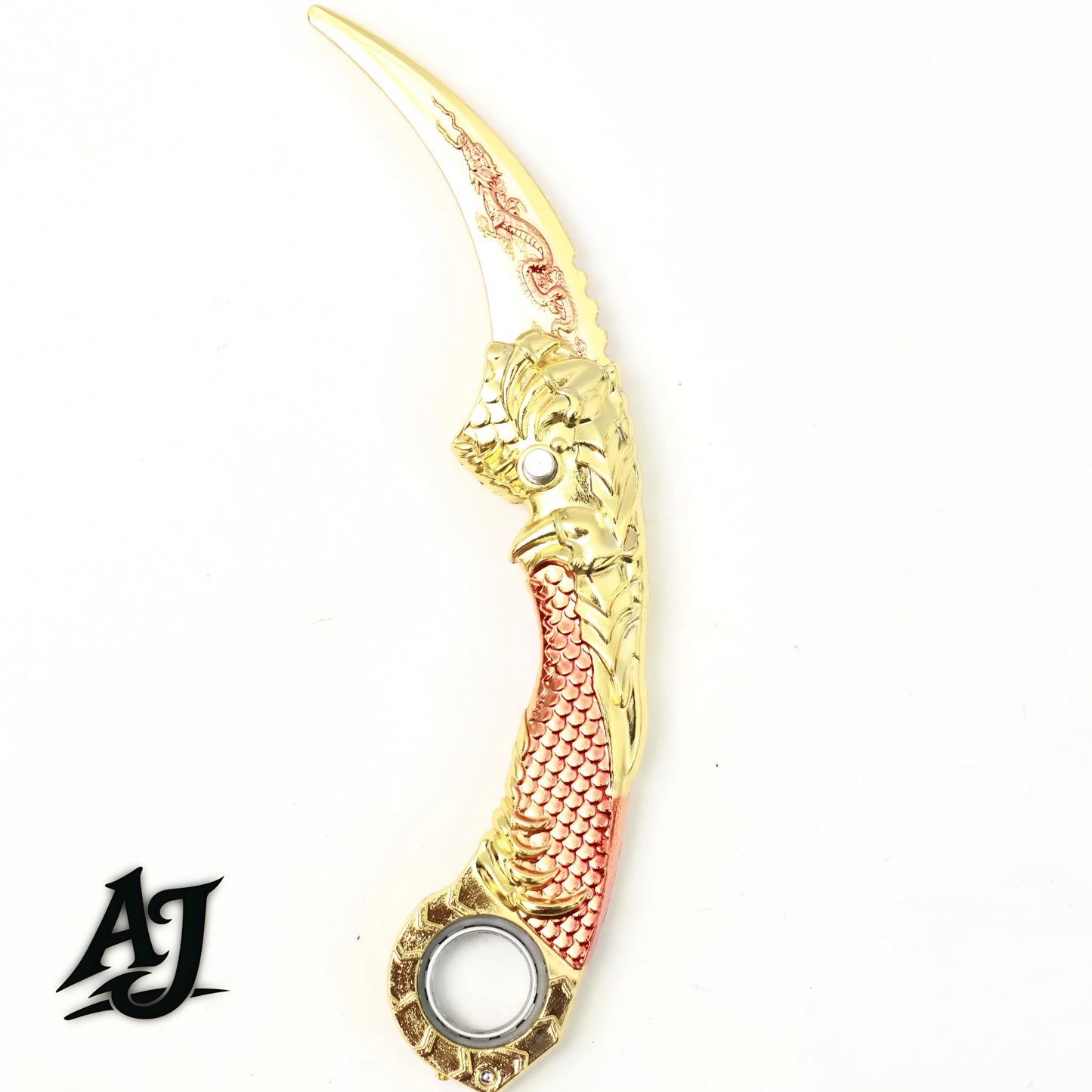 GOLD-COPPER DRAGON KARAMBIT