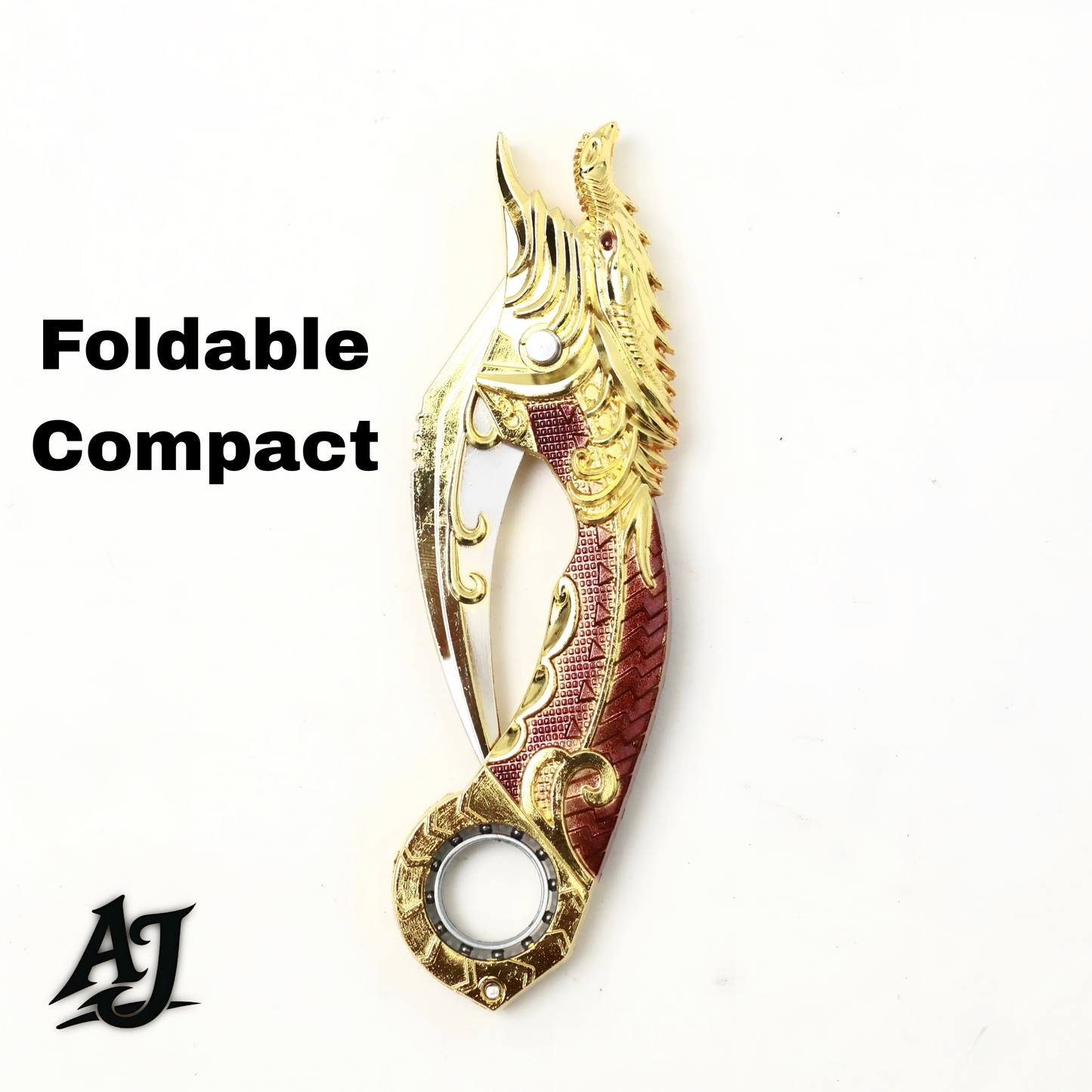 FULL GOLD DRAGON KARAMBIT