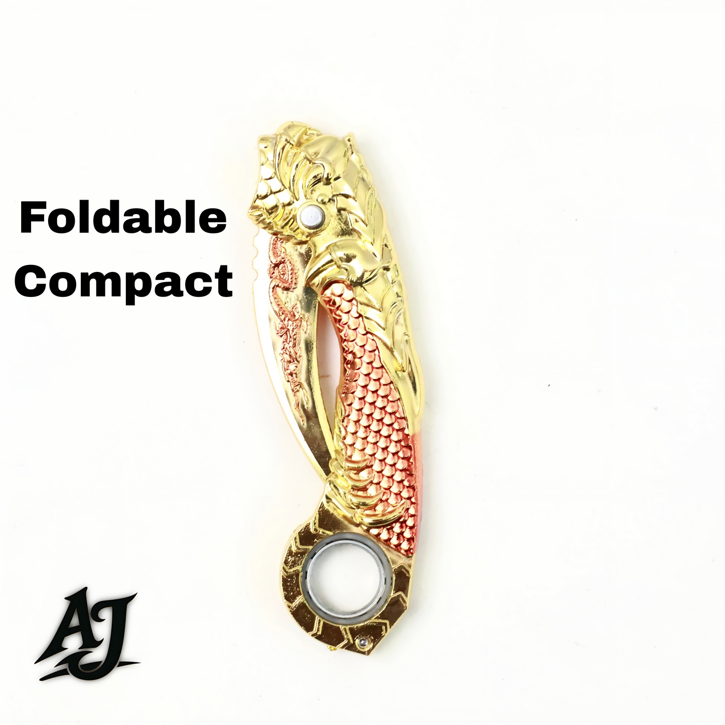 GOLD-COPPER DRAGON KARAMBIT