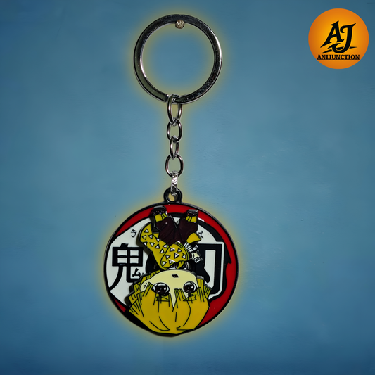 ZENITSU AGATSUMA Rotating Keychain