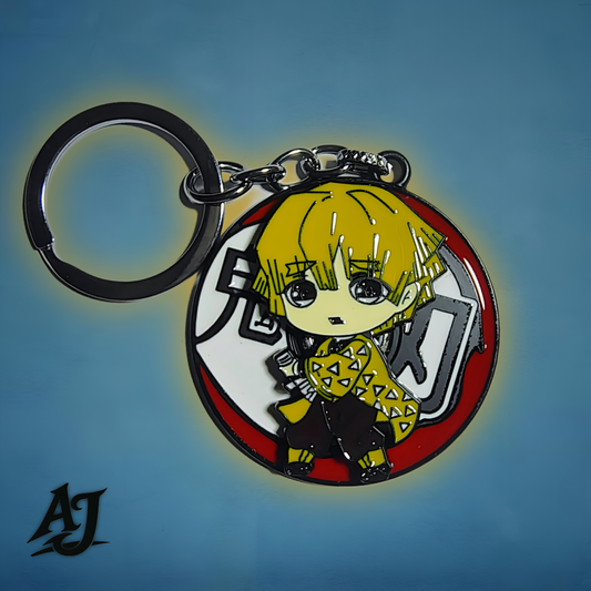 ZENITSU AGATSUMA Rotating Keychain