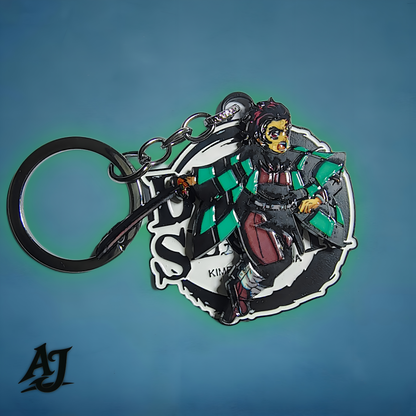 TANJIRO KAMADO Rotating Keychain
