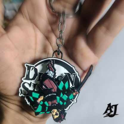 TANJIRO KAMADO Rotating Keychain