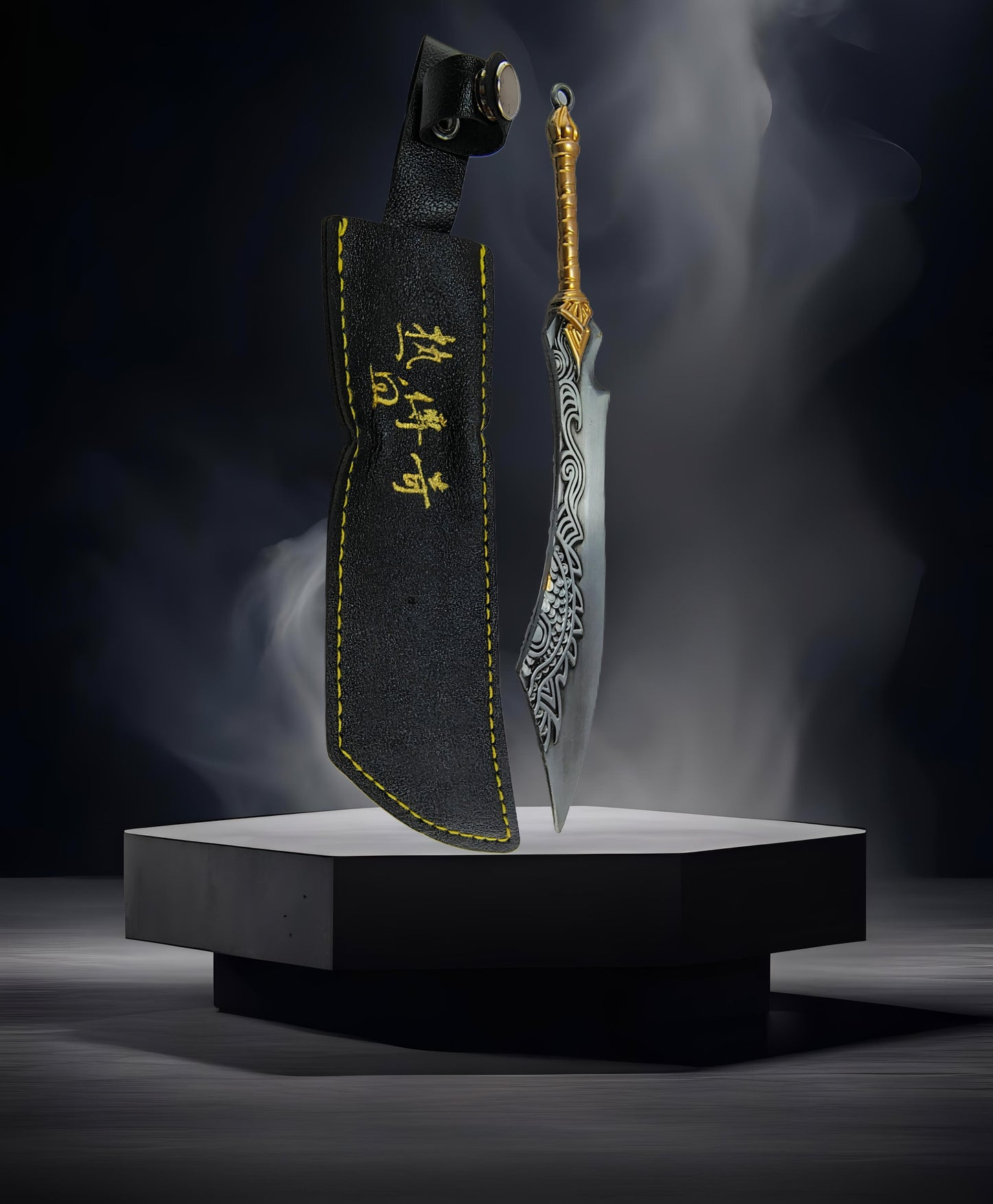 Decorative Spirit Sword with Leather Cover