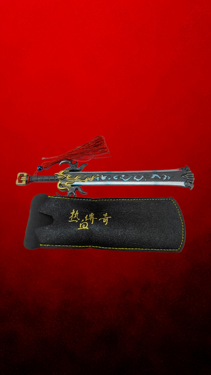 Scale Chinese Broadsword "Dao" Model With Leather Cover